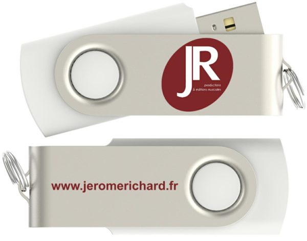 CLE USB Blanche - Jérôme RICHARD (50 Titres)