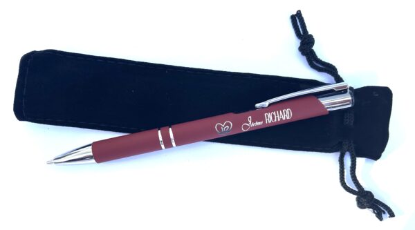 Stylo-bille Soft touch ROUGE