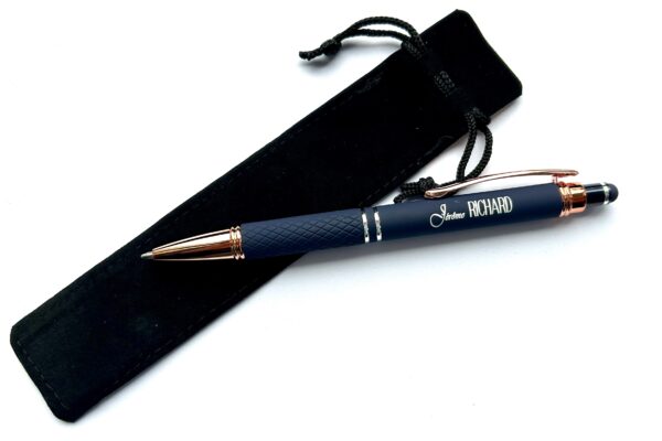 Stylo-stylet Soft touch BLEU MARINE